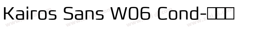 Kairos Sans W06 Cond字体转换